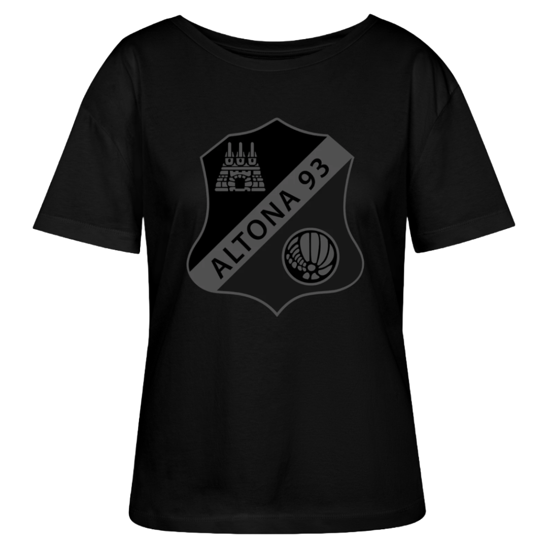 Girlie-Fitted-T-Shirt "Black on Black"