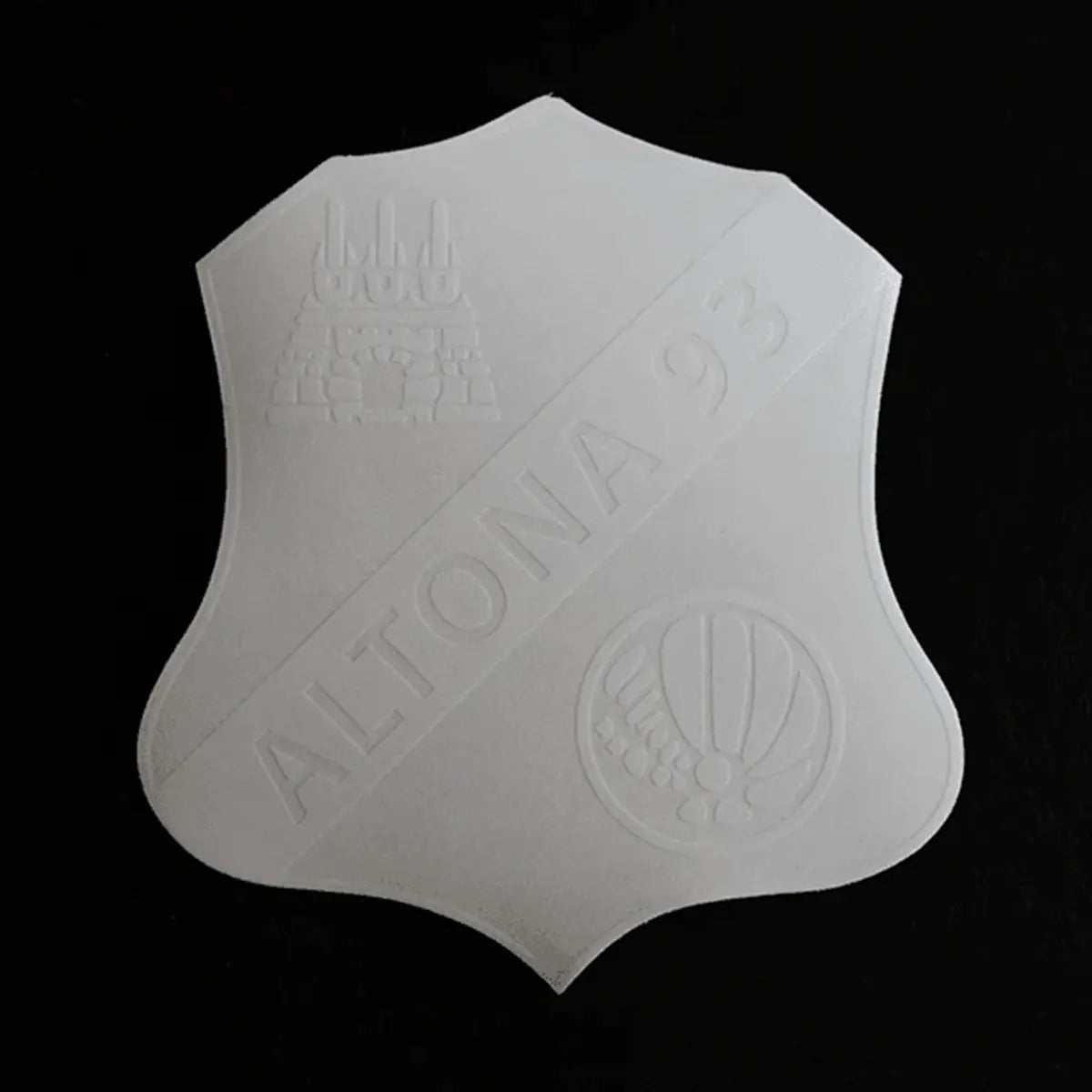 Aufkleber Logo (Outline Weiß/Transparent)