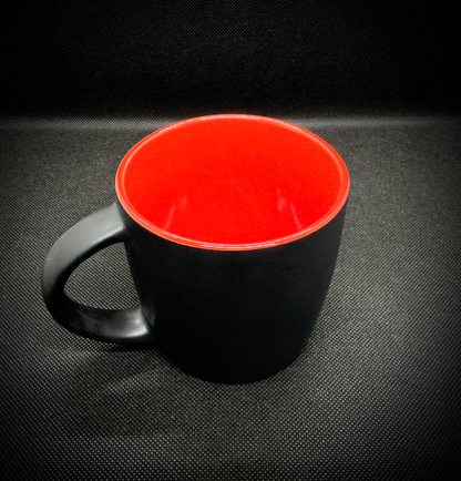 Kaffeebecher schwarzmatt mit Logo *NEUAUFLAGE*